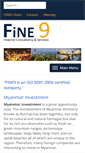 Mobile Screenshot of fine9myanmar.com